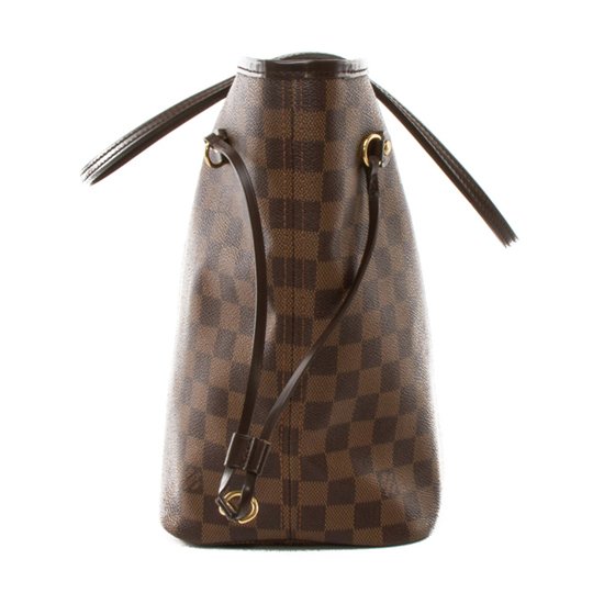 Louis Vuitton N51105 Neverfull MM Shoulder Bag Damier Ebene Canvas