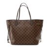 Louis Vuitton N51105 Neverfull MM Shoulder Bag Damier Ebene Canvas