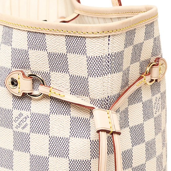 Louis Vuitton N51108 Neverfull GM Shoulder Bag Damier Azur Canvas