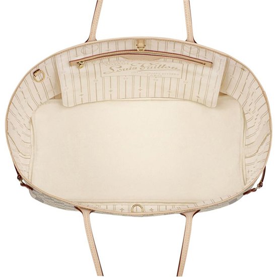 Louis Vuitton N51108 Neverfull GM Shoulder Bag Damier Azur Canvas