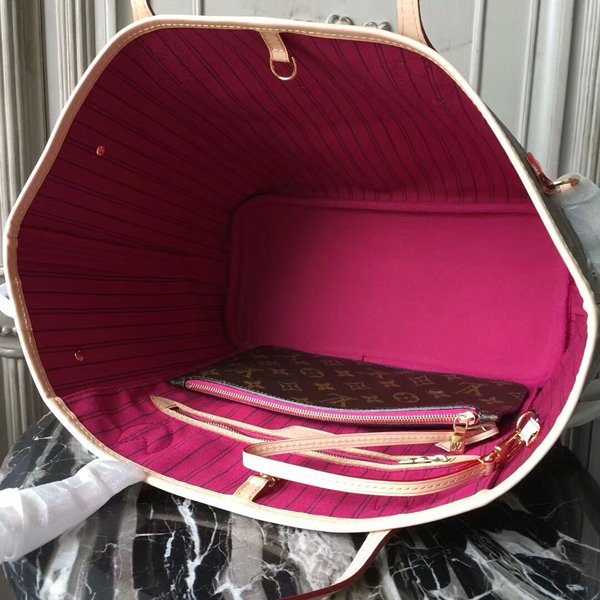 Louis Vuitton M41178 Neverfull MM Shoulder Bag Monogram Canvas