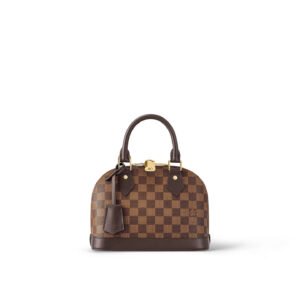 louis-vuitton-alma-bb-damier-ebene-handbags-N41221_PM2_Front-view.jpg Louis Vuitton Damier Ebene coated canvas N41221 Alma BB
