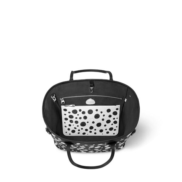 Louis Vuitton LV x YK Neverfull MM M46390 Black white