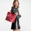 Louis Vuitton LV x YK Neverfull MM M46422 Rouge Blanc