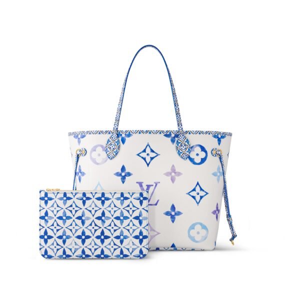 Louis Vuitton M22979 Neverfull MM Blue Monogram