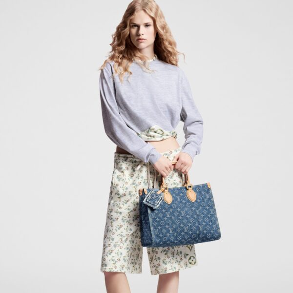 Louis Vuitton M46871 OnTheGo MM Denim Blue