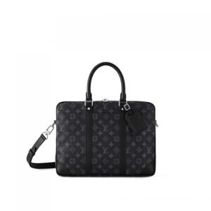 louis-vuitton-porte-documents-voyage-pm-monogram-eclipse-bags-M46457_PM2_Front_20view-scaled-1.jpg Louis Vuitton M46457 Porte-Documents Voyage PM Black