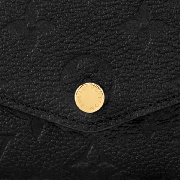 louis-vuitton-sarah-wallet-monogram-empreinte-leather-small-leather-goods-M82257_PM1_Detail-view.jpg Louis Vuitton Black M82257 Sarah Wallet